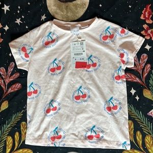 Zara Girls Cheeries Tee.